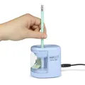 Następne zdjęcie produktu Temperówka stołowa "PS12-USB", jasnoniebieska, 2 otwory, bateria/USB, RAPESCO