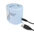 Następne zdjęcie produktu Temperówka stołowa "PS12-USB", jasnoniebieska, 2 otwory, bateria/USB, RAPESCO