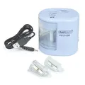 Następne zdjęcie produktu Temperówka stołowa "PS12-USB", jasnoniebieska, 2 otwory, bateria/USB, RAPESCO