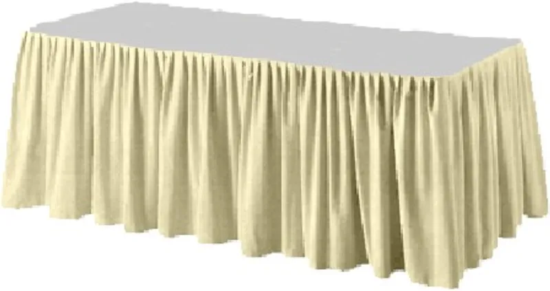 Główne zdjęcie produktu Stolová sukýnka PREMIUM 4 m x 72 cm béžová [1 ks]