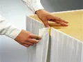Falbana do stołu (PAP-Airlaid) PREMIUM biała 72cm x 4m [1 szt]