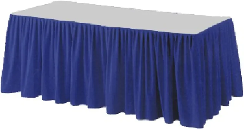 Główne zdjęcie produktu Stolová sukýnka PREMIUM 4 m x 72 cm tmavě modrá [1 ks]