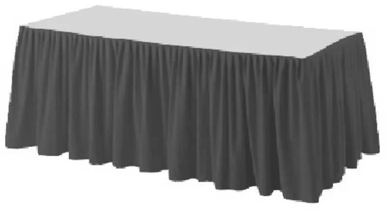 Główne zdjęcie produktu Stolová sukýnka PREMIUM 4 m x 72 cm tmavě zelená [1 ks]