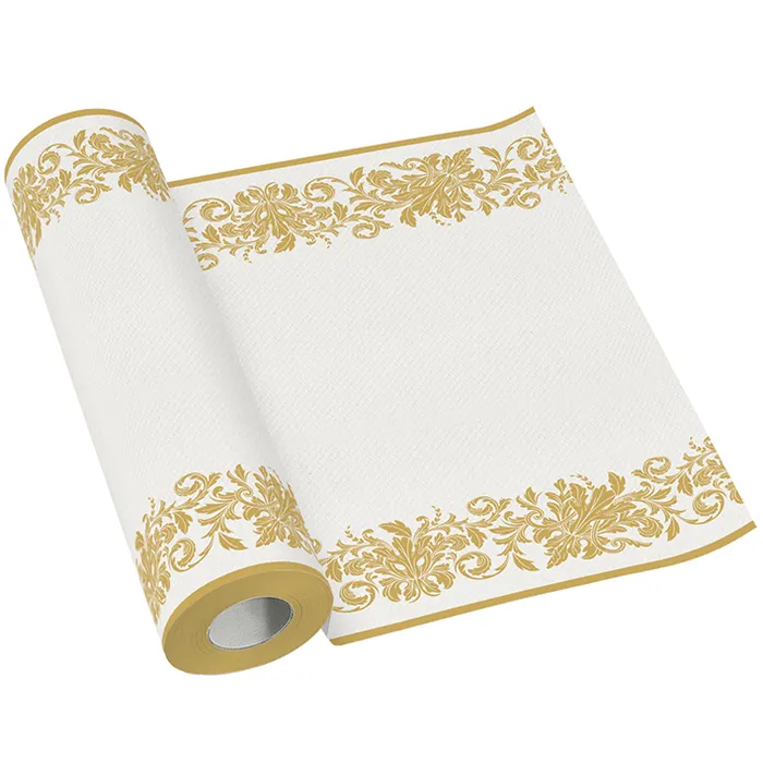 Główne zdjęcie produktu Středový pás PAW AIRLAID 40 cm x 24 m Golden ornament