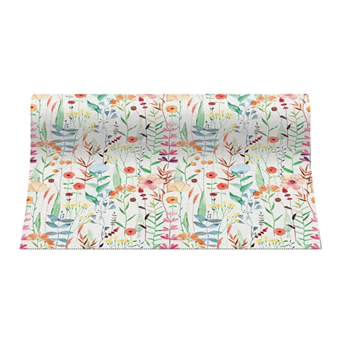 Główne zdjęcie produktu Středový pás PAW AIRLAID 40 cm x 24 m Watercolor flowers