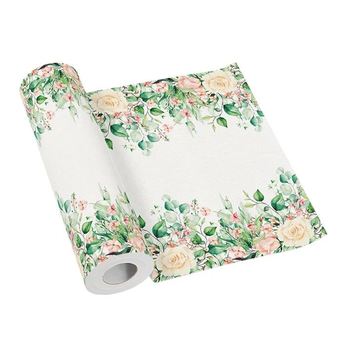 Główne zdjęcie produktu Středový pás PAW AIRLAID 40cm x 24m Flower Moments