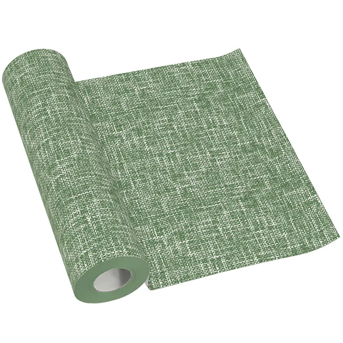 Główne zdjęcie produktu Středový pás PAW AIRLAID 40cm x 24m Linen Structure green