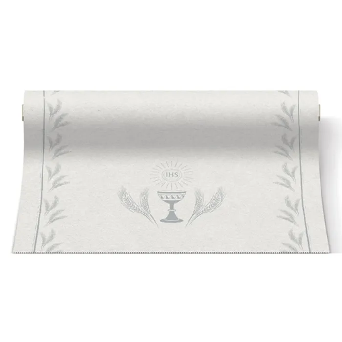 Główne zdjęcie produktu Středový pás PAW AIRLAID 40cm x 24m My First Communion silver