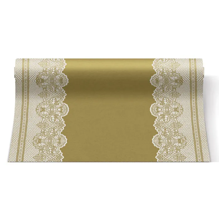 Główne zdjęcie produktu Středový pás PAW AIRLAID 40cm x 24m Royal Lace Gold