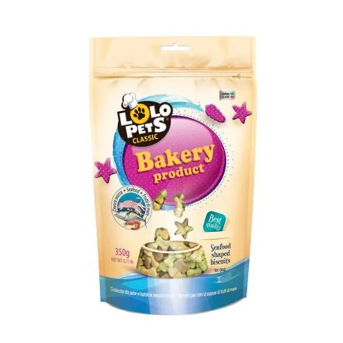 Główne zdjęcie produktu Sušenky KOSTIČKY MOŘSKÉ PLODY pro psy 350 g