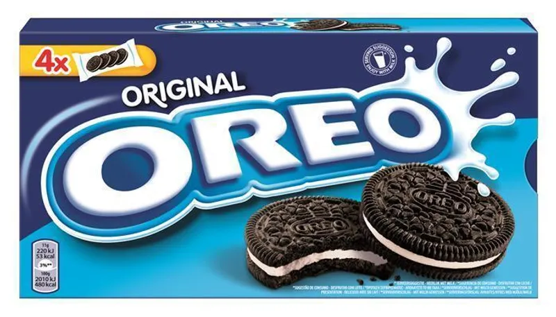 Główne zdjęcie produktu Sušenky s vanilkovou náplní, 176 g, OREO "Original"
