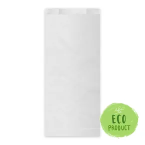 Torebka fałdowa (PAP FSC Mix) biała 15+7 x 35 cm `2,5kg` [100 szt]