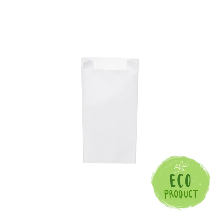 Główne zdjęcie produktu Svačinové papírové sáčky bílé 1 kg (12+5 x 24 cm) [1000 ks]