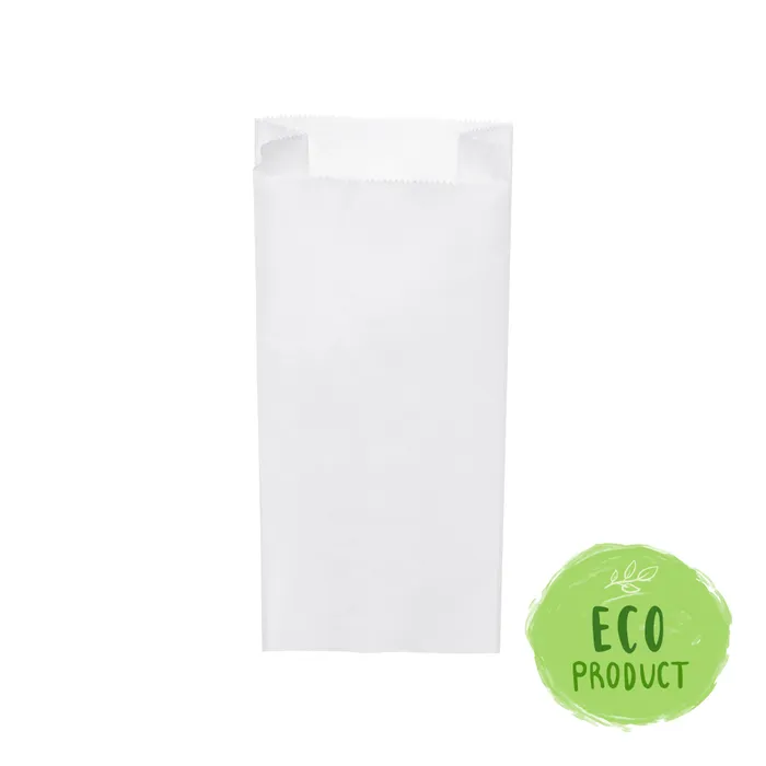 Główne zdjęcie produktu Svačinové papírové sáčky bílé 2,5 kg (15+7 x 35 cm) [1000 ks]