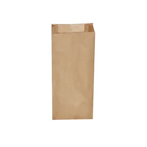 Torebka fałdowa (PAP) brązowa 14+7 x 32 cm `2kg` [500 szt]
