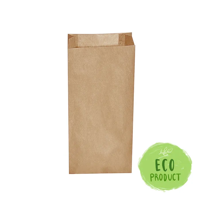 Główne zdjęcie produktu Svačinové papírové sáčky hnědé 2,5 kg (15+7 x 35 cm) [500 ks]