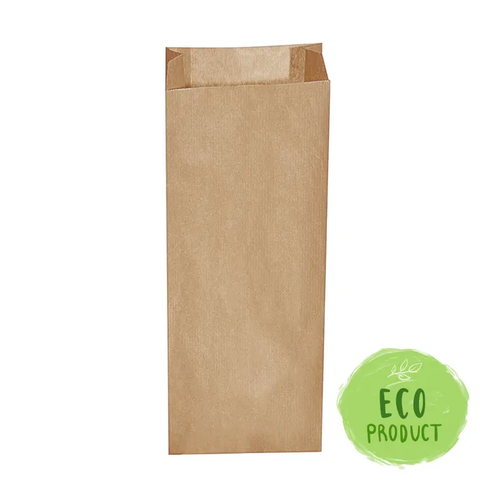 Główne zdjęcie produktu Svačinové papírové sáčky hnědé 3 kg (15+7 x 42 cm) [500 ks]