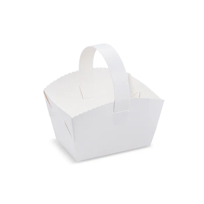 Główne zdjęcie produktu Svatební košíčky s ouškem 10 x 8 x 6 cm [50 ks]