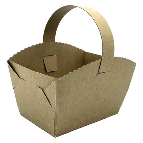 Pudełko na ciastka z uchwytem KRAFT 9 x 6 x 7 cm [50 szt.]