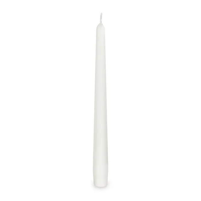 Główne zdjęcie produktu Svíčka kónická 245 mm bílá [10 ks]