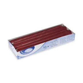 Świeca stożkowa bordowa średnica 23 x 245 mm [10 szt]