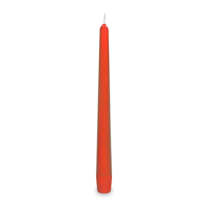 Główne zdjęcie produktu Svíčka kónická 245 mm červená [10 ks]