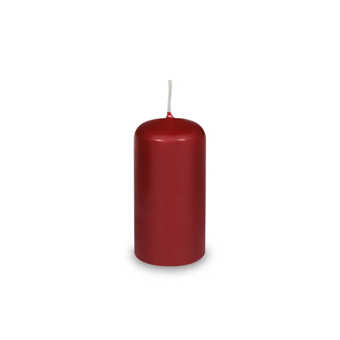 Główne zdjęcie produktu Svíčka válcová průměr 40 x 80 mm bordová [4 ks]