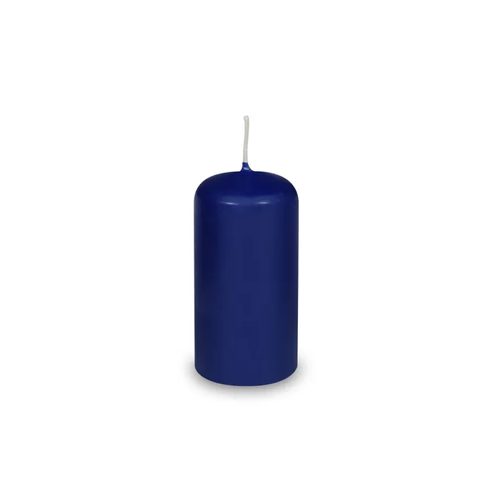 Główne zdjęcie produktu Svíčka válcová průměr 40 x 80 mm tmavě modrá [4 ks]