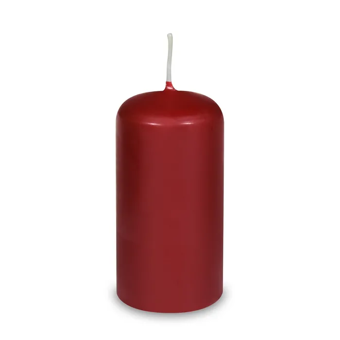 Główne zdjęcie produktu Svíčka válcová průměr 60 x 120 mm bordová [1 ks]