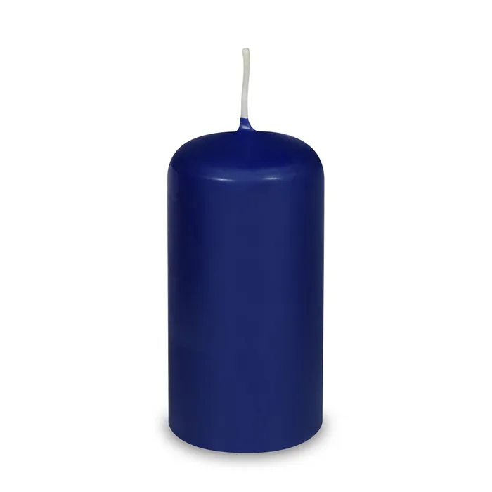 Główne zdjęcie produktu Svíčka válcová průměr 60 x 120 mm tmavě modrá [1 ks]