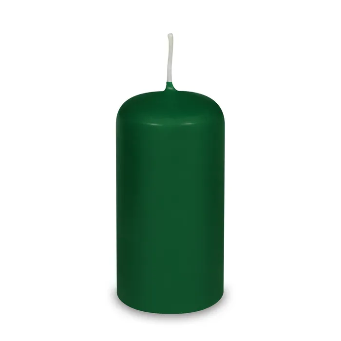 Główne zdjęcie produktu Svíčka válcová průměr 60 x 120 mm tmavě zelená [1 ks]