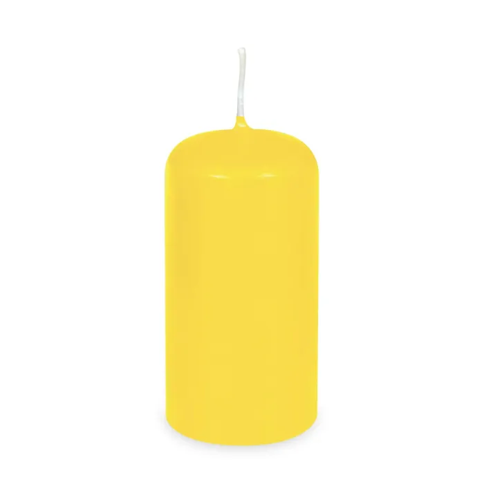 Główne zdjęcie produktu Svíčka válcová průměr 60 x 120 mm žlutá [1 ks]