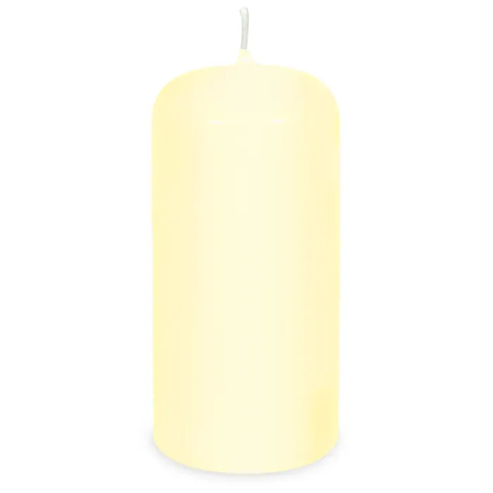 Główne zdjęcie produktu Svíčka válcová průměr 80 x 200 mm béžová [1 ks]