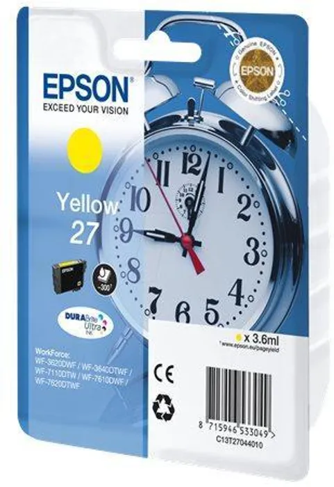 Główne zdjęcie produktu T27044010 Toner pro Workforce 3620DWF,7110DTW série tiskáren, EPSON yellow, 3,6 ml