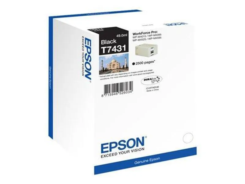 Główne zdjęcie produktu T74314010 Inkjet cart. pro Workforce Pro M4015DN,M4095DN,M4525DNF tiskárny, EPSON Černá, 2
