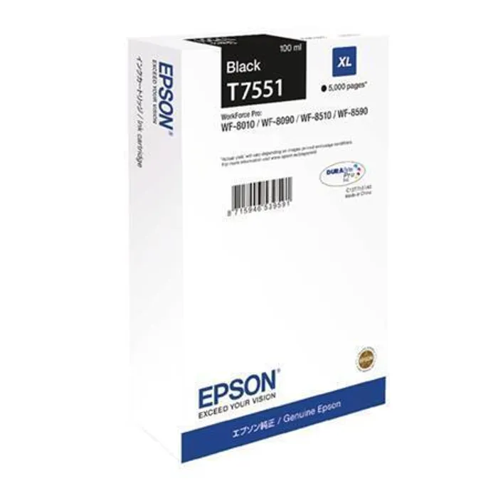 Główne zdjęcie produktu T755140 Inkjet cart. pro WF8590, 8510, 8090 tiskárny, EPSON černá, 100ml