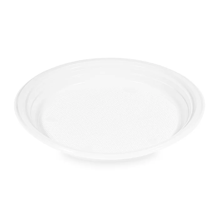 Główne zdjęcie produktu Talíř bílý (PP) průměr 22 cm [100 ks]