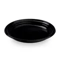Talerz (PP) Reware Dinner wielokrotnego użytku czarny średnica 22cm [12 szt]