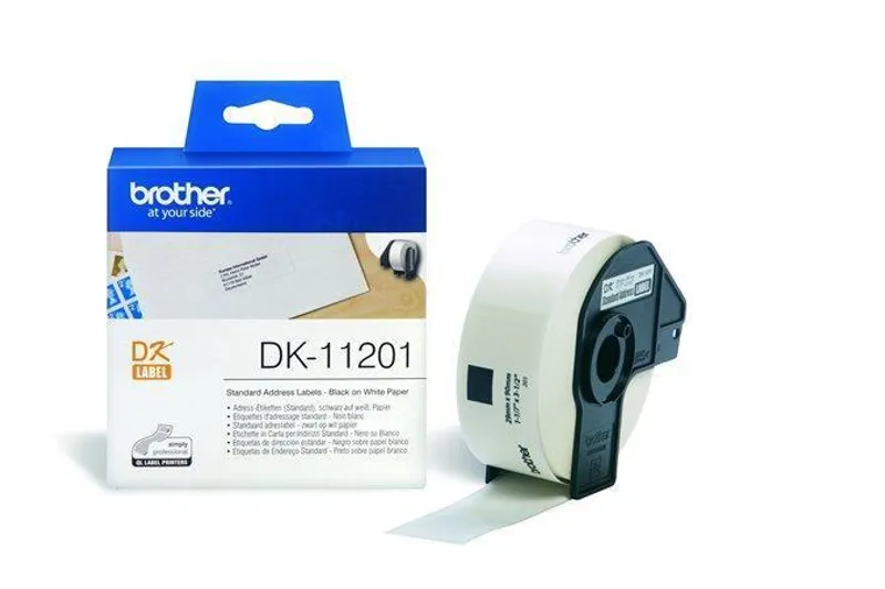 Główne zdjęcie produktu Tape for QL printer, paper, 62 mm x 100 m, BROTHER