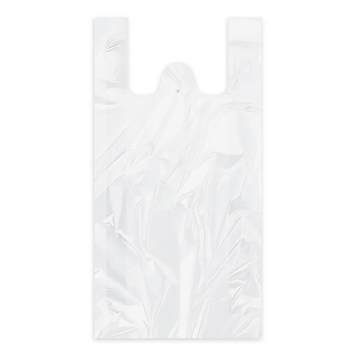 Główne zdjęcie produktu Taška (HDPE) bílá 24+11 x 44 cm `4kg` [100 ks]