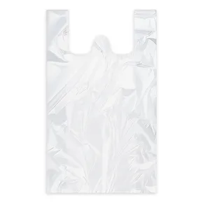 Reklamówka (HDPE) biała 30+18 x 55 cm `10kg` [100 szt]