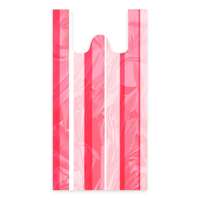 Główne zdjęcie produktu Taška (HDPE) pruhovaná 24+11 x 44 cm `4kg` [100 ks]