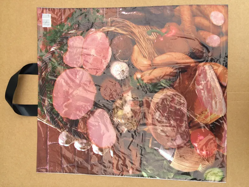Główne zdjęcie produktu Taška igelitová LDPE foto ucho 46x50+5 cm - maso