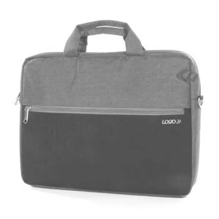 Główne zdjęcie produktu Taška na notebook 15,6", Stylish, hnědá z plátna/polyesteru, Logo