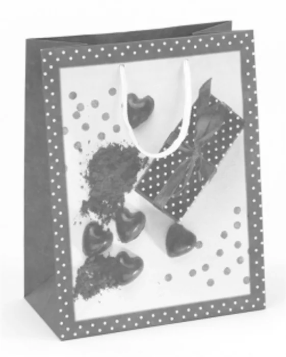 Główne zdjęcie produktu Taška papírová dárková 18x10x23cm čokoládové bonbony