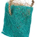 Następne zdjęcie produktu Torba z włókna kokosowego - zabawka dla gryzoni, sizal, 10 x 13 cm, kolor niebieski