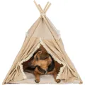 Następne zdjęcie produktu Tipi BOHO z poduszką, 55 x 65 x 44 cm, bawełna, beż