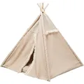 Następne zdjęcie produktu Tipi BOHO z poduszką, 55 x 65 x 44 cm, bawełna, beż