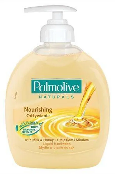 Główne zdjęcie produktu Tekuté mýdlo, 0,3 l, PALMOLIVE Nourishing "Milk and Honey"