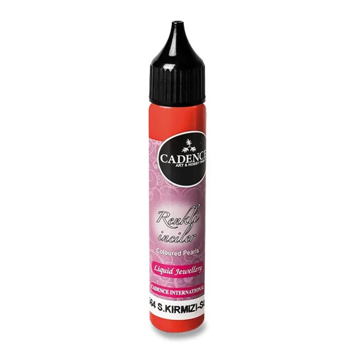 Główne zdjęcie produktu Tekuté perly Cadence 25 ml, červená